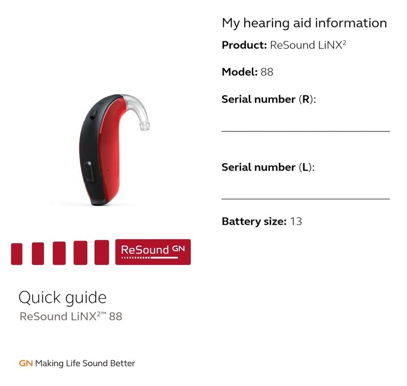 ReSound LiNX 2 88 quick guide