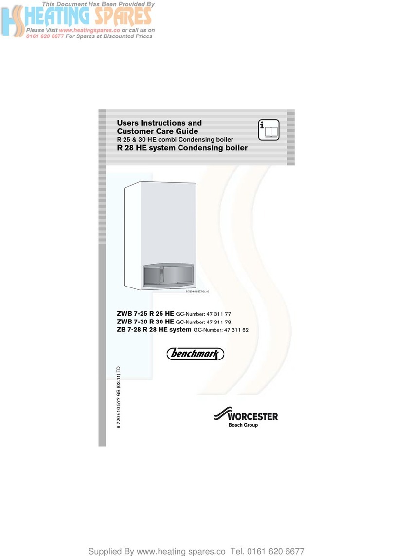 Benchmark ZWB 7-25 R 25 HE User manual Benchmark ZWB 7-25 R 25 HE User manual