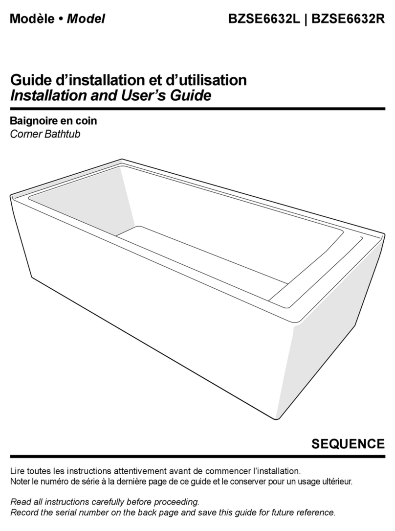Fleurco BZSE6632L User manual Fleurco BZSE6632L User manual