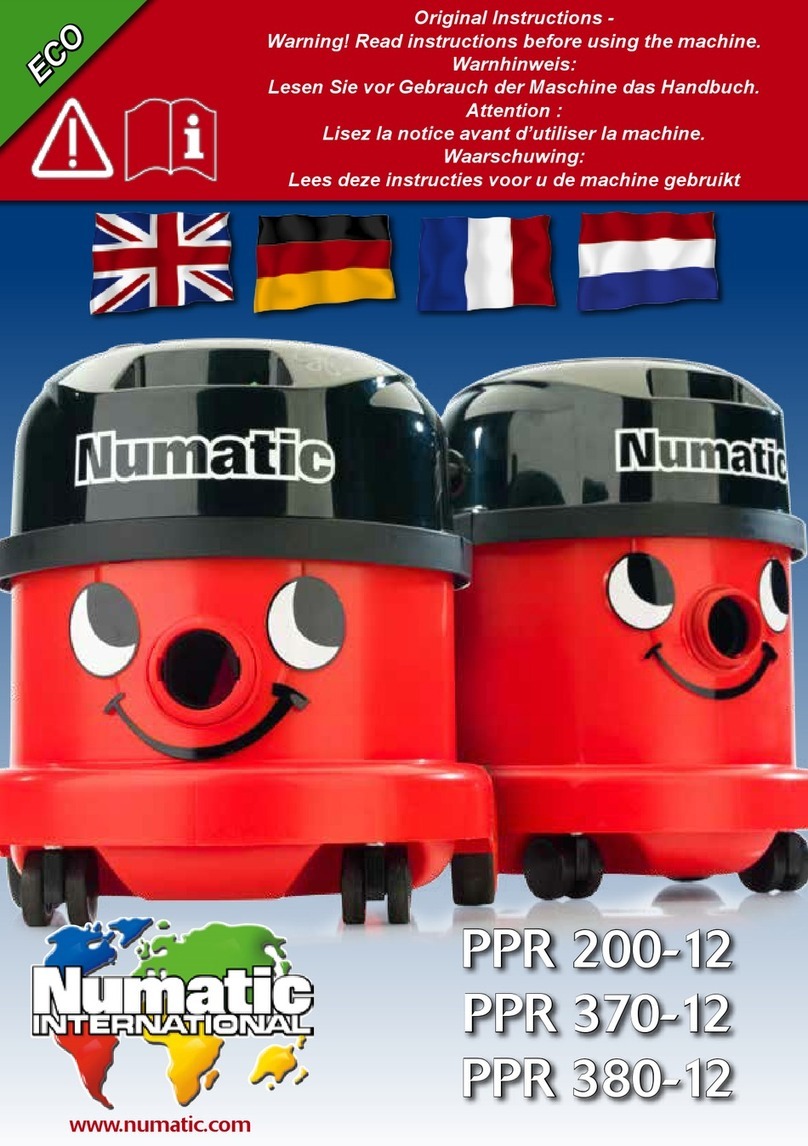 Numatic PPR 380-12 User manual