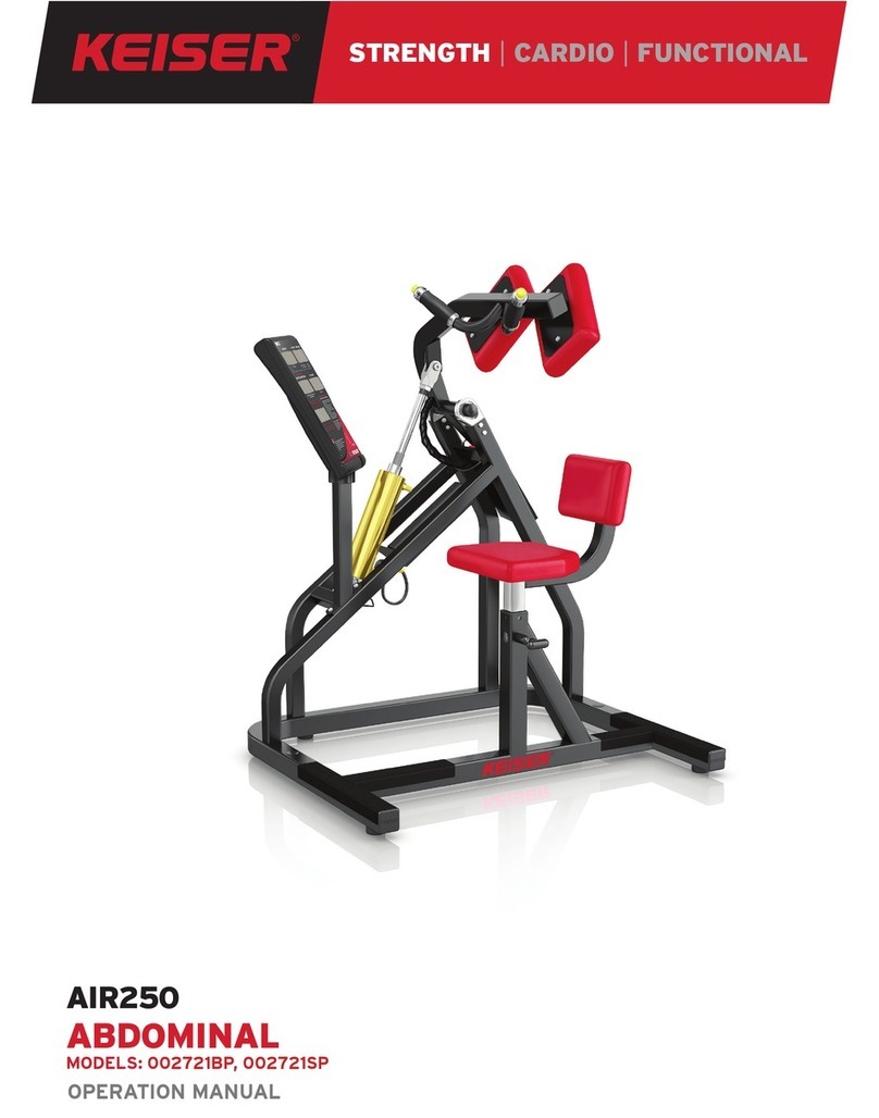 Keiser AIR250 Operation manual