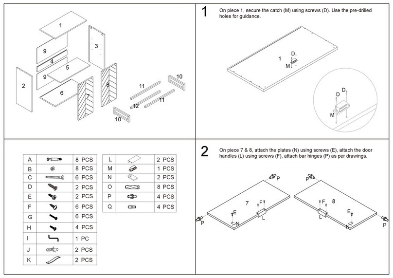 Baxton Studio ANN-2012 Assembly instruction