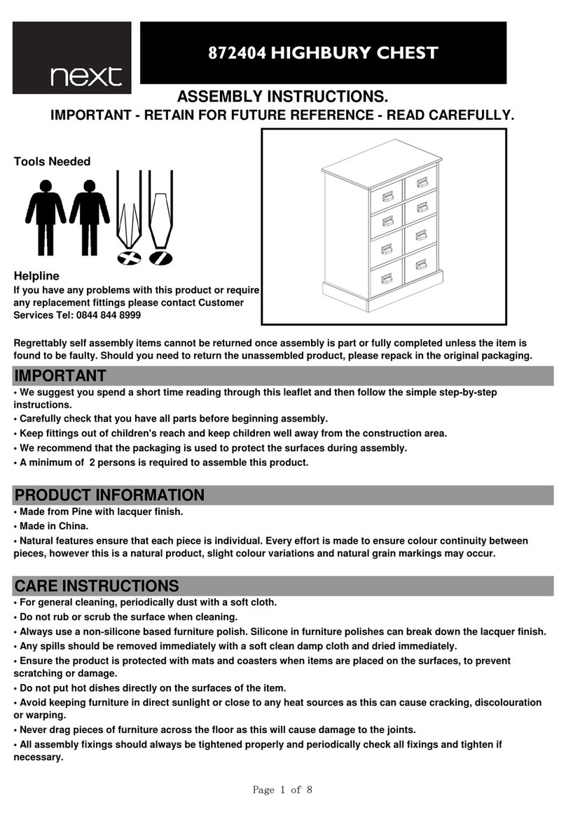 Next HIGHBURY 872404 User manual