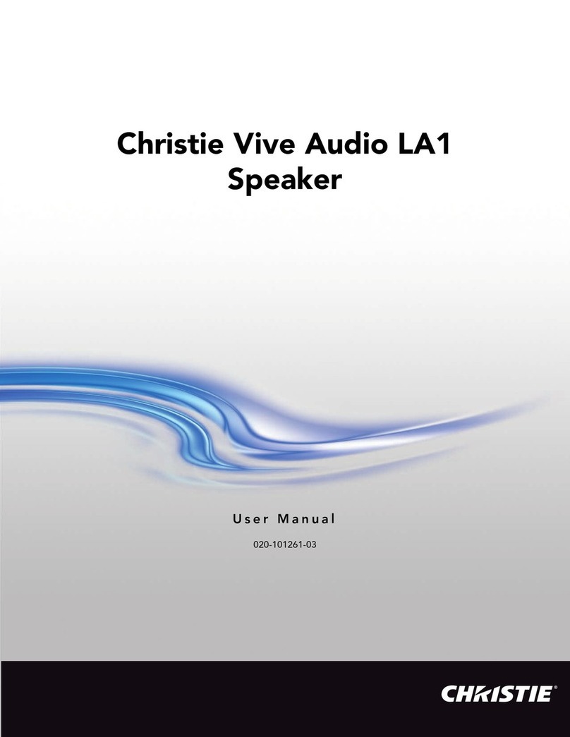 Christie Vive Audio LA1 User manual