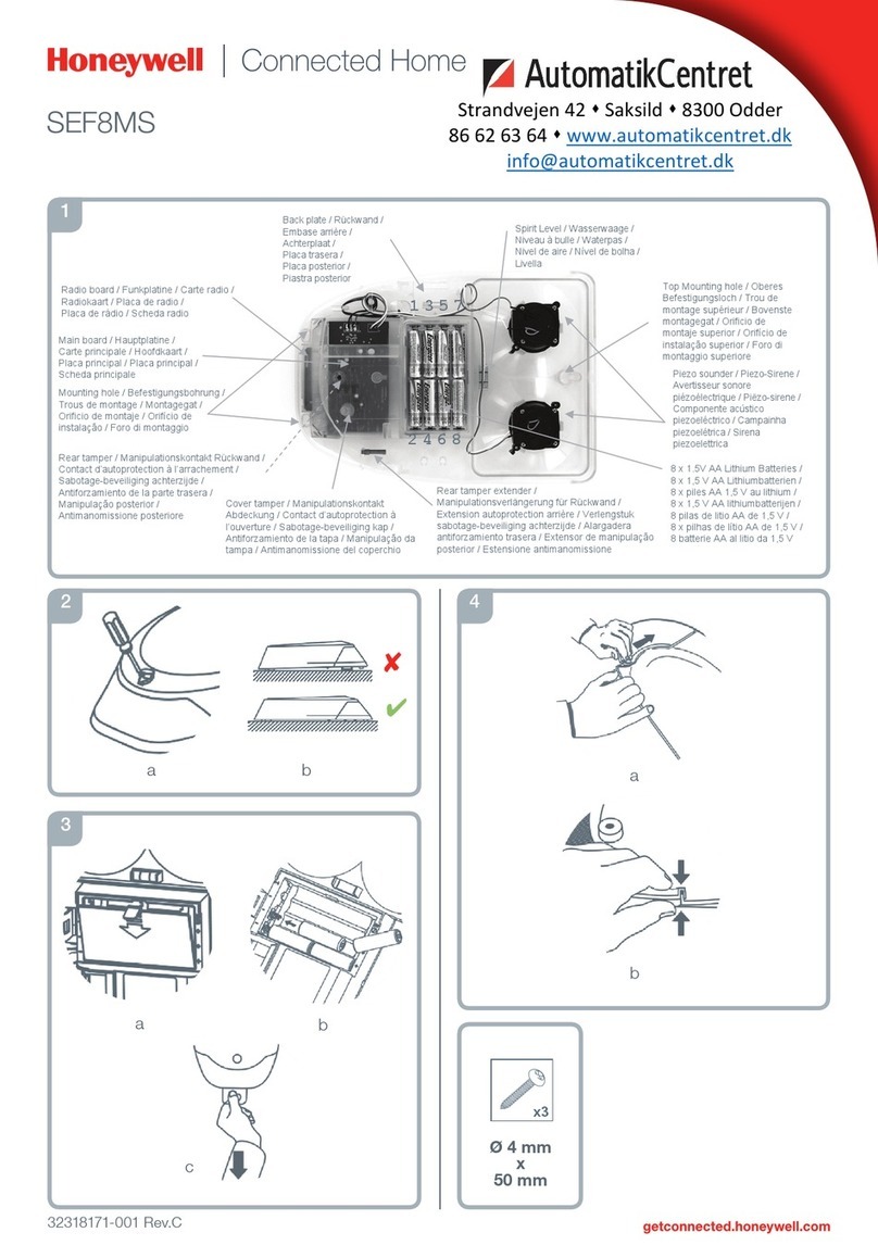 Honeywell SEF8MS manual