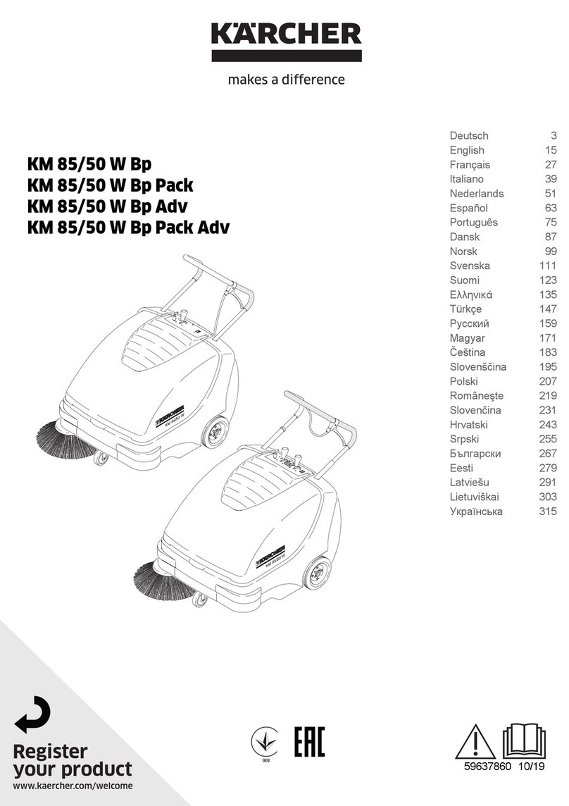 Kärcher Prof KM 85/50 W BP Pack User manual