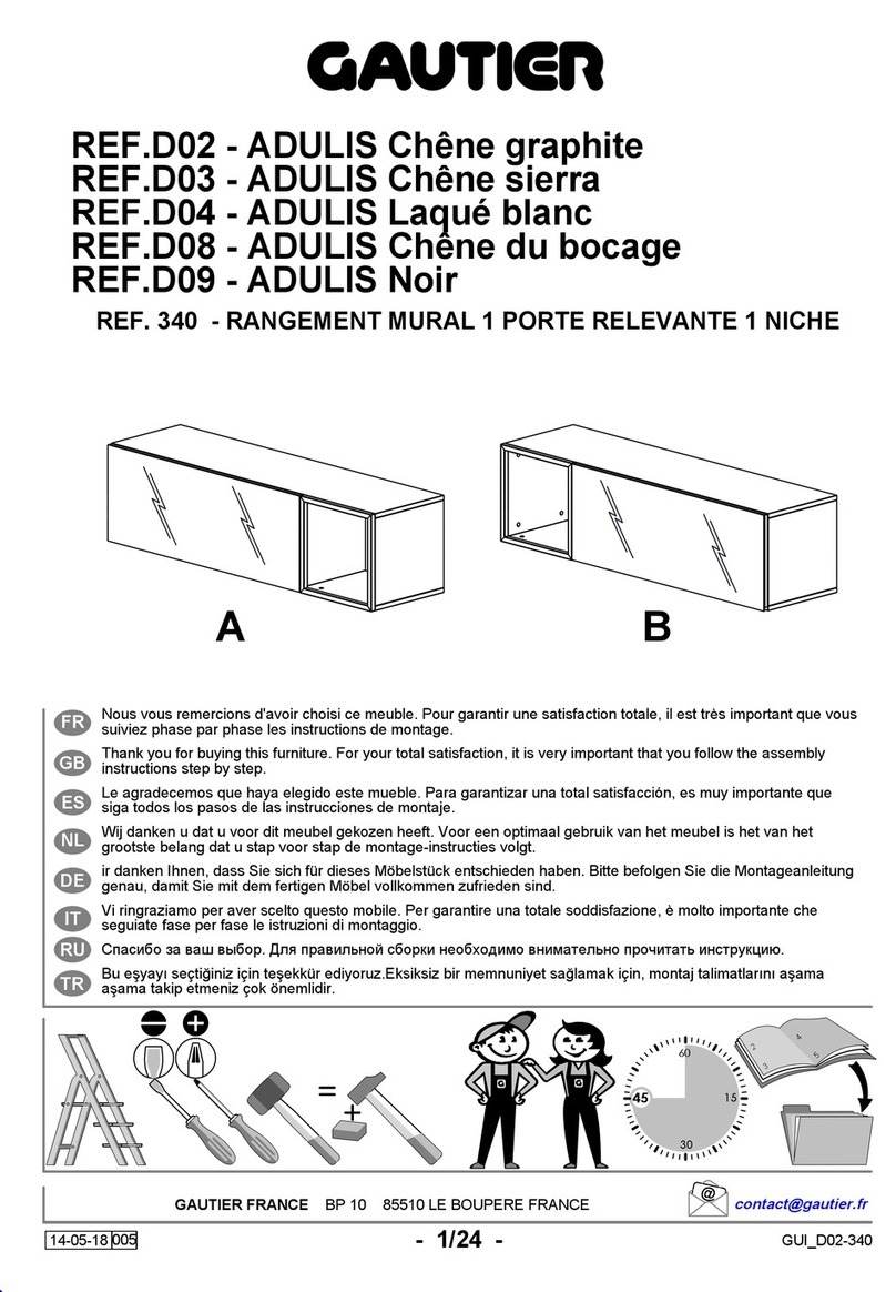 Gautier ADULIS D02 manual