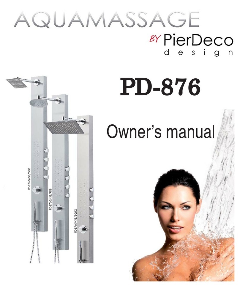 PierDeco AQUAMASSAGE PD-876 owner's manual