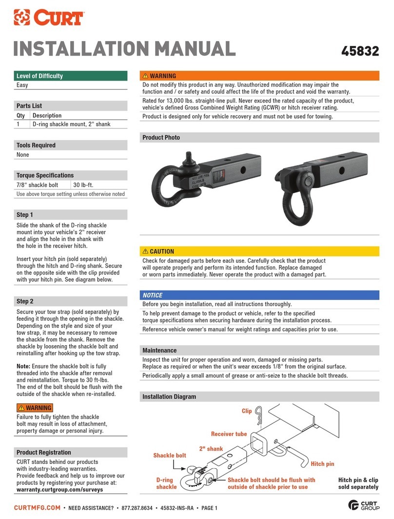 curt 45832 installation manual