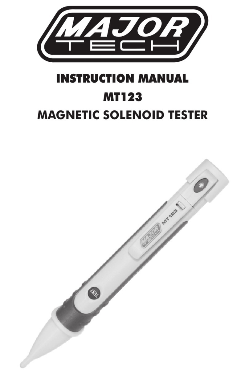 Major tech MT123 instruction manual