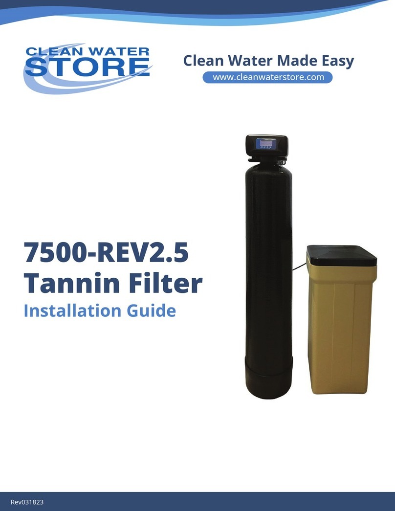 Clean Water 7500-REV2.5 installation guide Clean Water 7500-REV2.5 installation guide