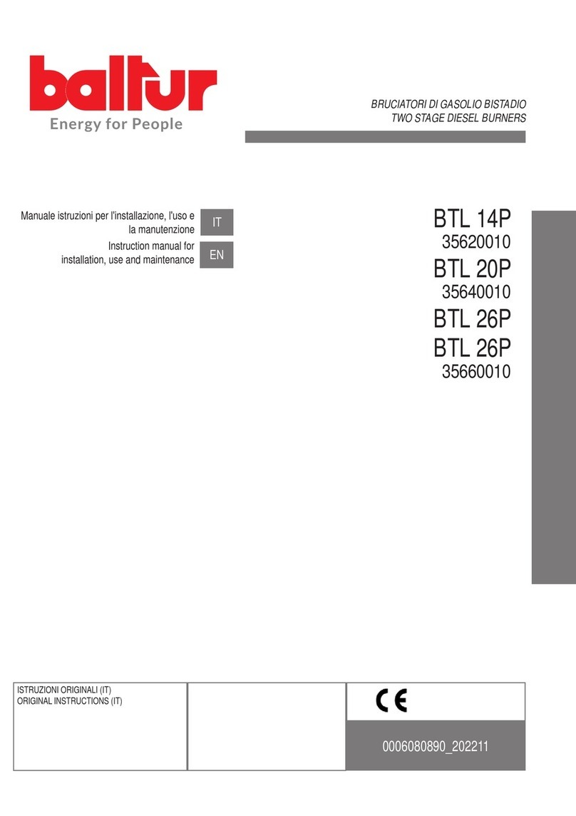 baltur BTL 14P Quick start guide