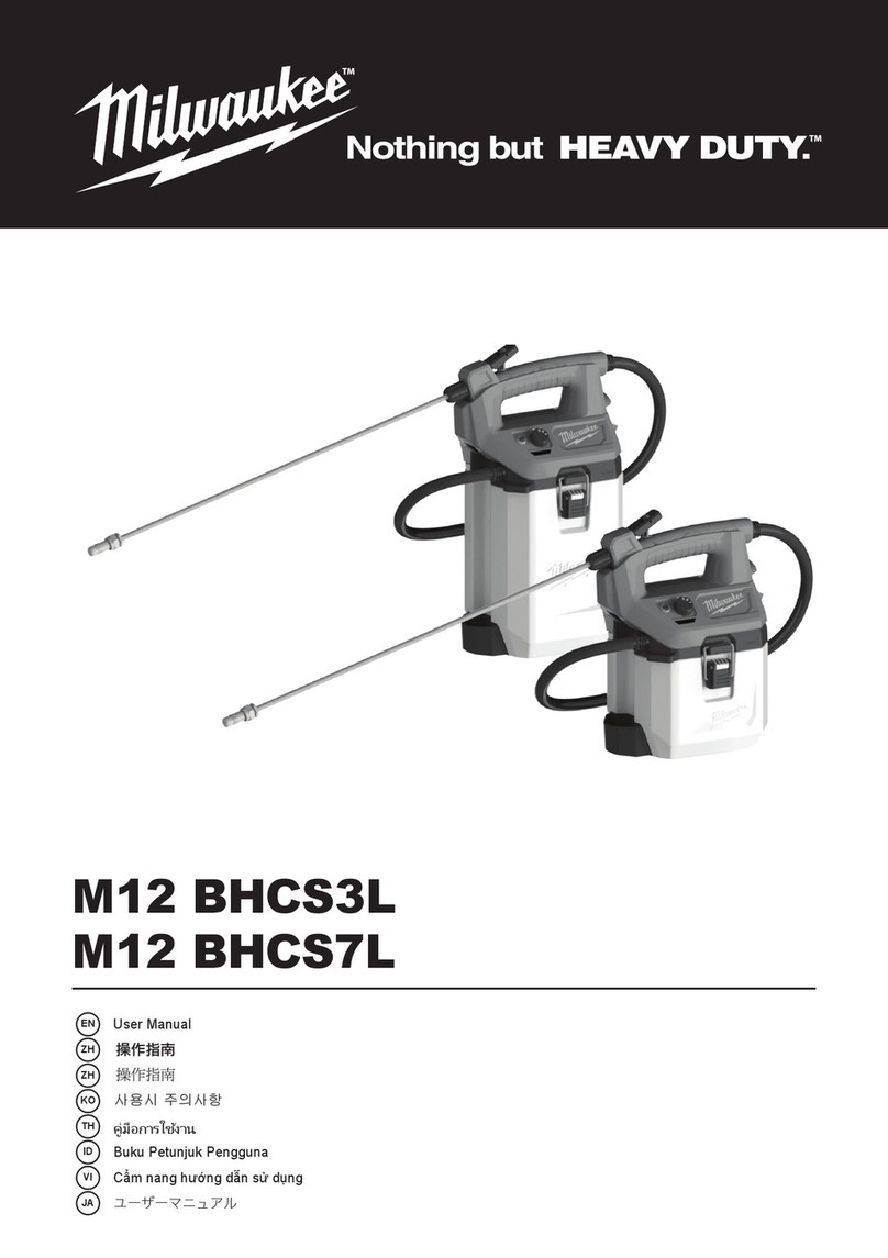 Milwaukee HEAVY DUTY M12 BHCS3L User manual