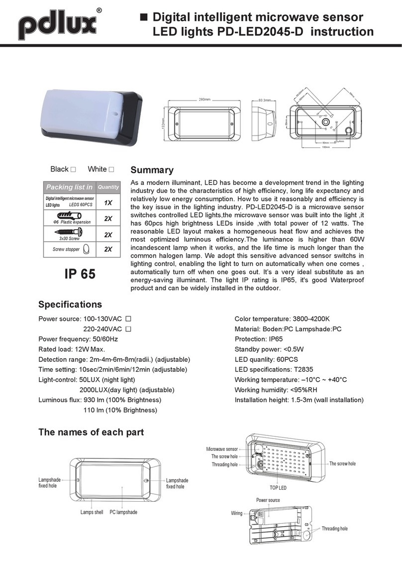 pdlux PD-LED2045-D instructions