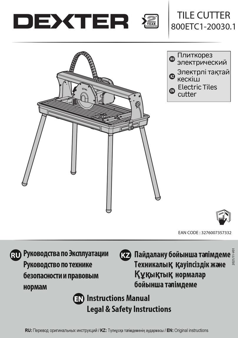 Dexter Laundry 800ETC1-20030.1 User manual