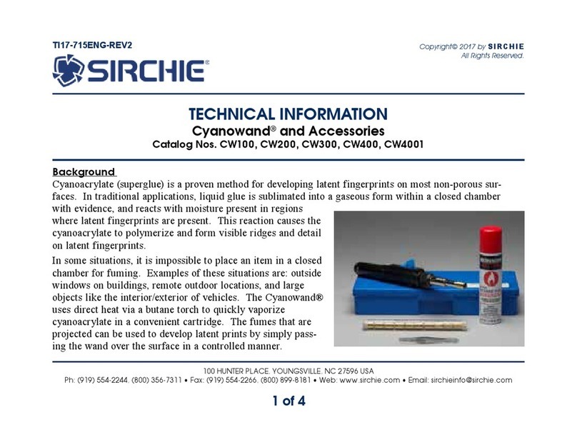 SIRCHIE Cyanowand CW100 technical information