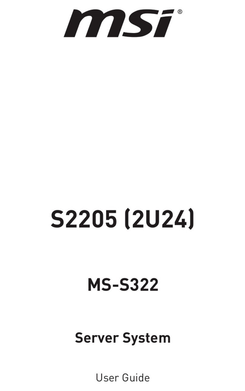 MSI S2205 2U24 User manual