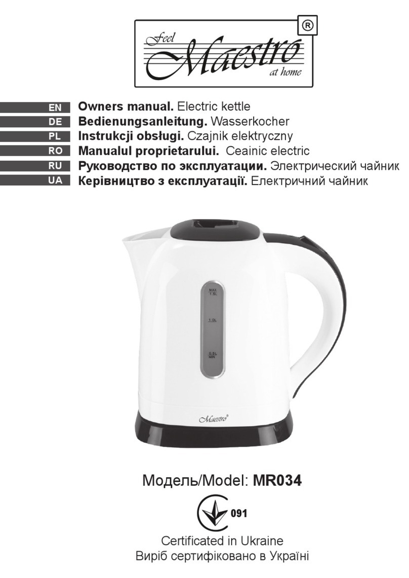 Maestro MR034 owner's manual
