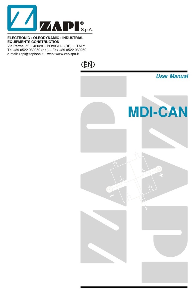 Zapi MDI-CAN user manual