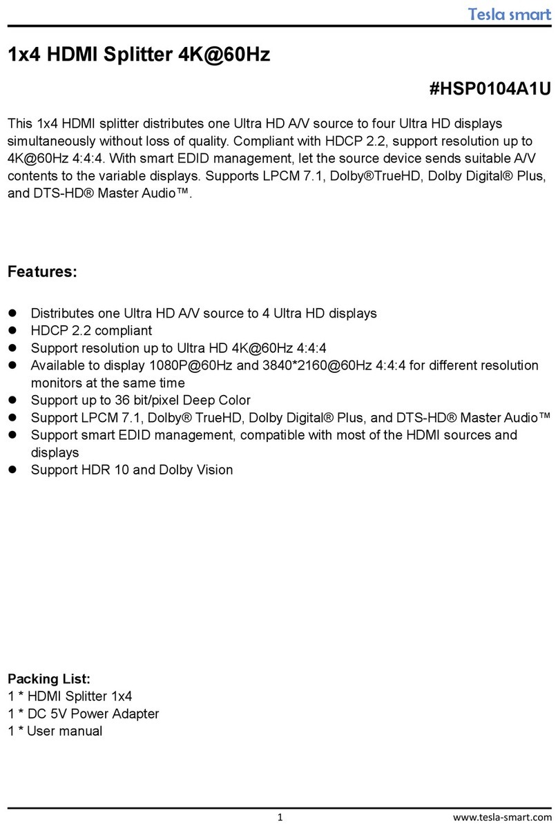 Tesla smart HSP0104A1U manual
