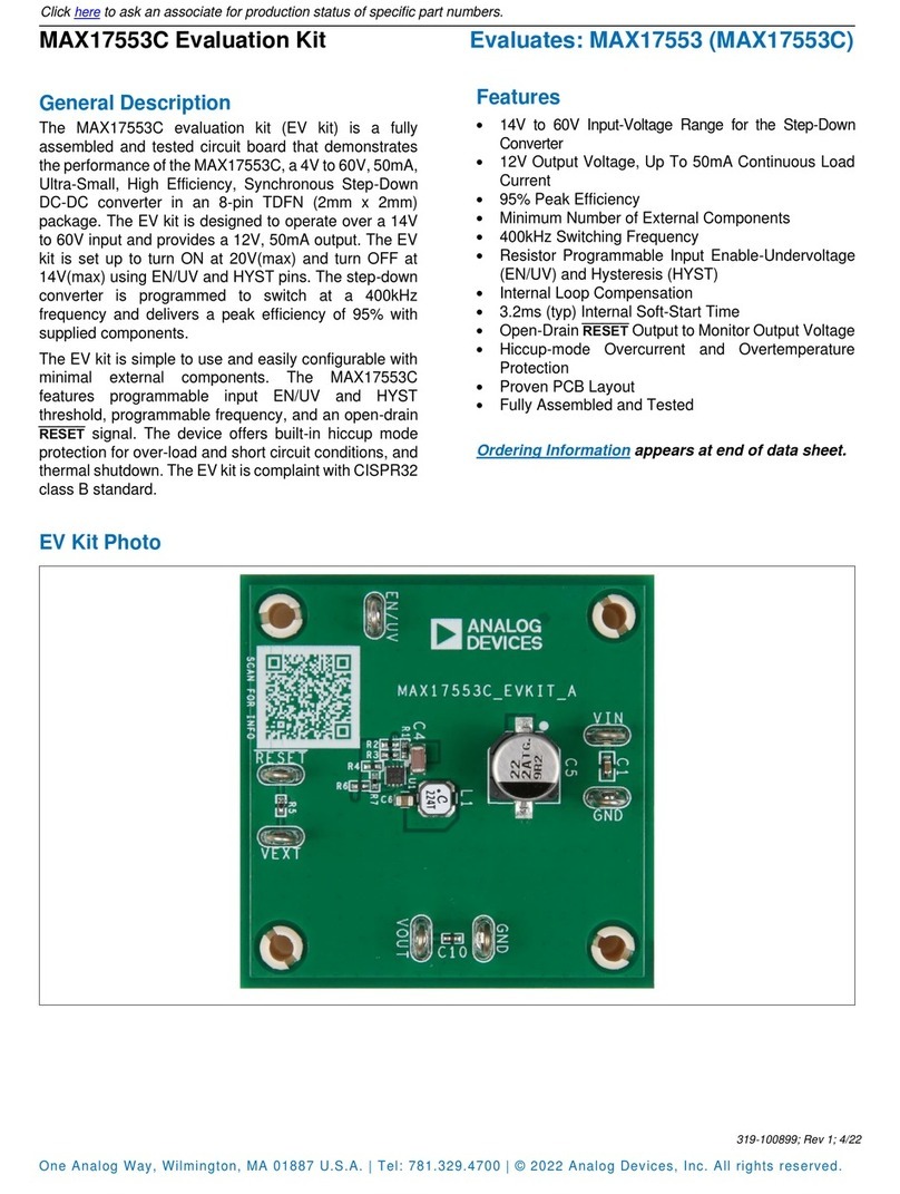 Analog Devices MAX17553C EV Kit A User manual