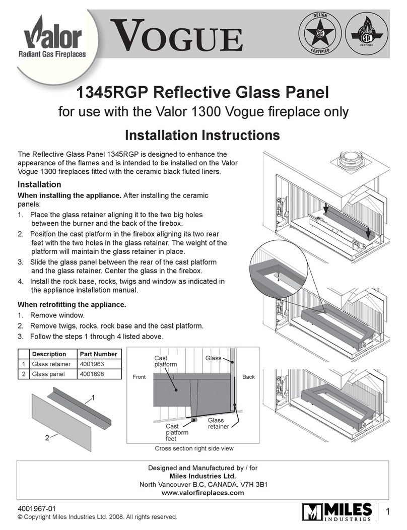 Miles Industries Valor VOGUE 1345RGP User manual Miles Industries Valor VOGUE 1345RGP User manual