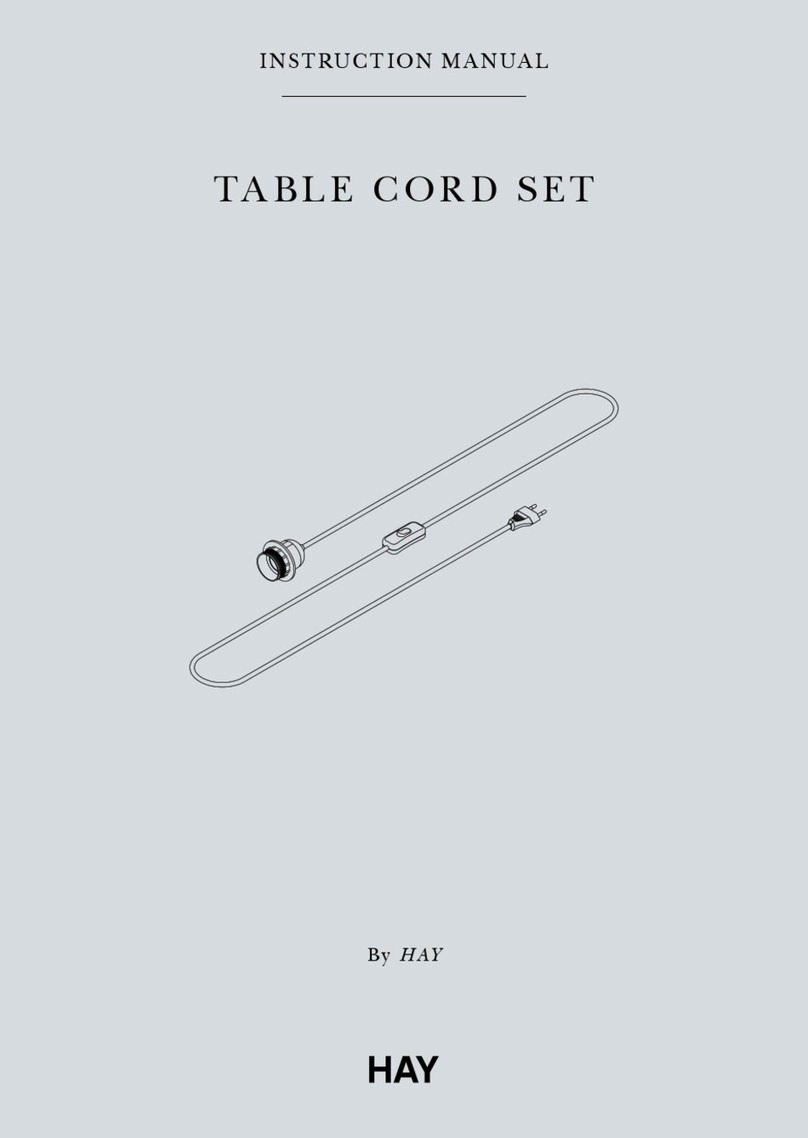 Hay TABLE CORD SET User manual