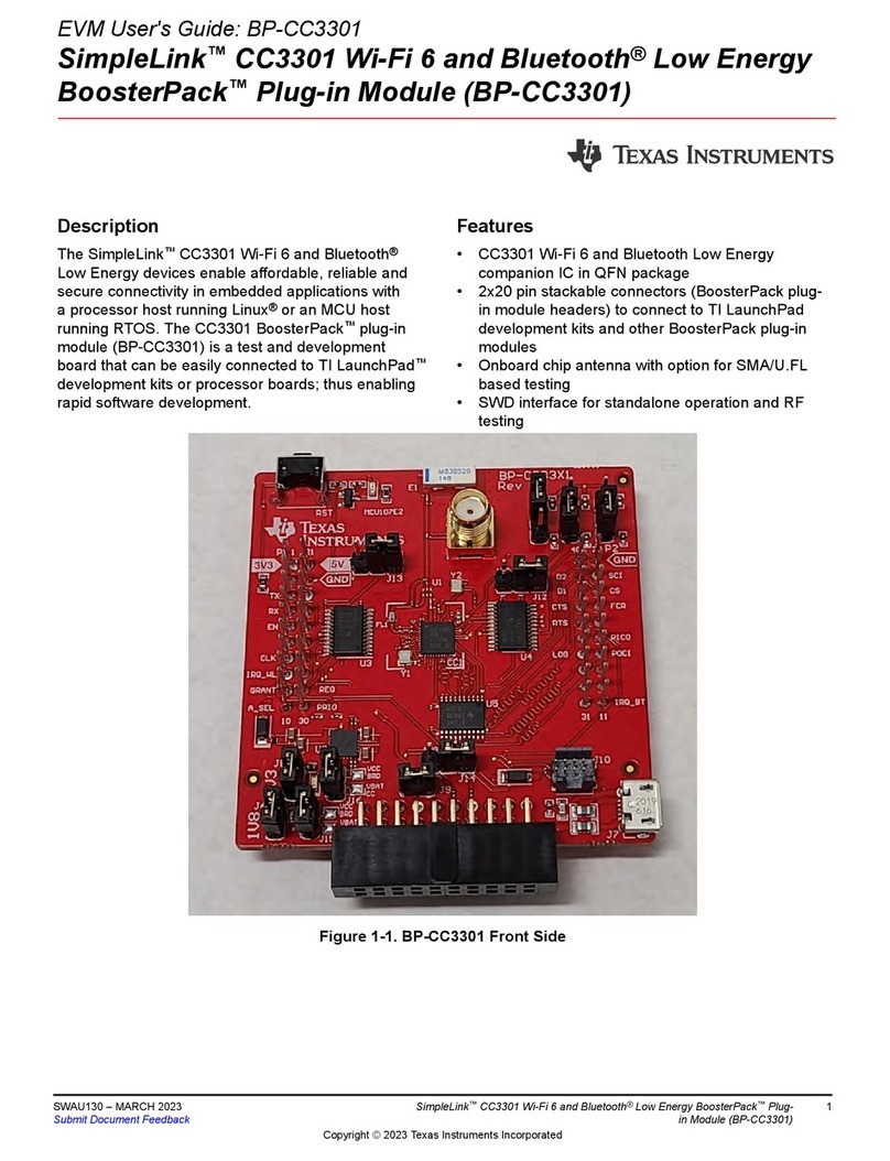 Texas Instruments SimpleLink CC3301 User manual