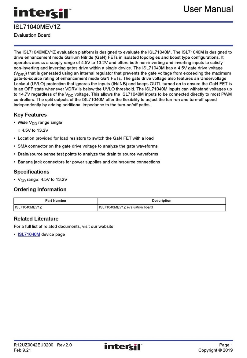 Intersil ISL71040MEV1Z User manual