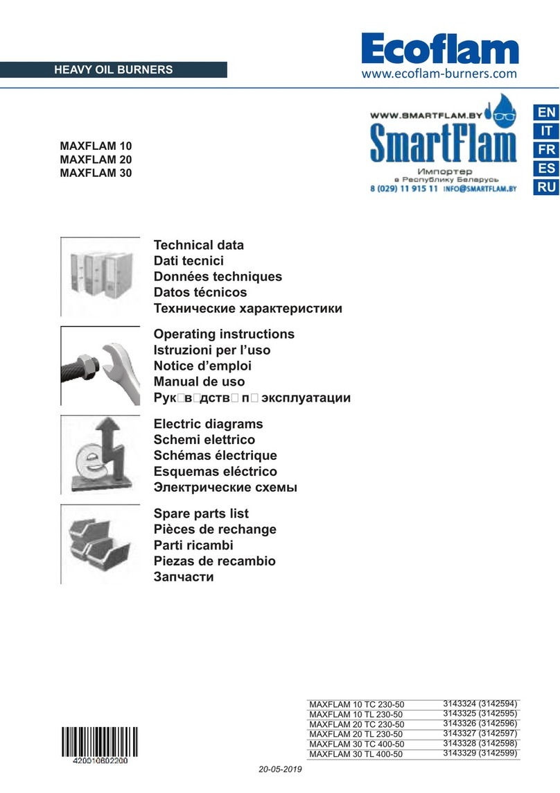 Ecoflam MAXFLAM 10 User manual Ecoflam MAXFLAM 10 User manual