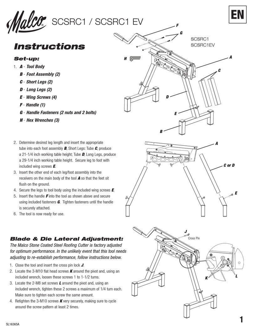 Malco SCSRC1 User manual