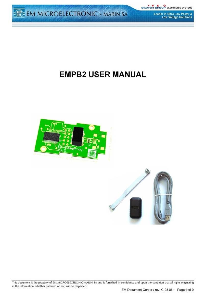 Swatch EM Microelectronic EMPB2 user manual