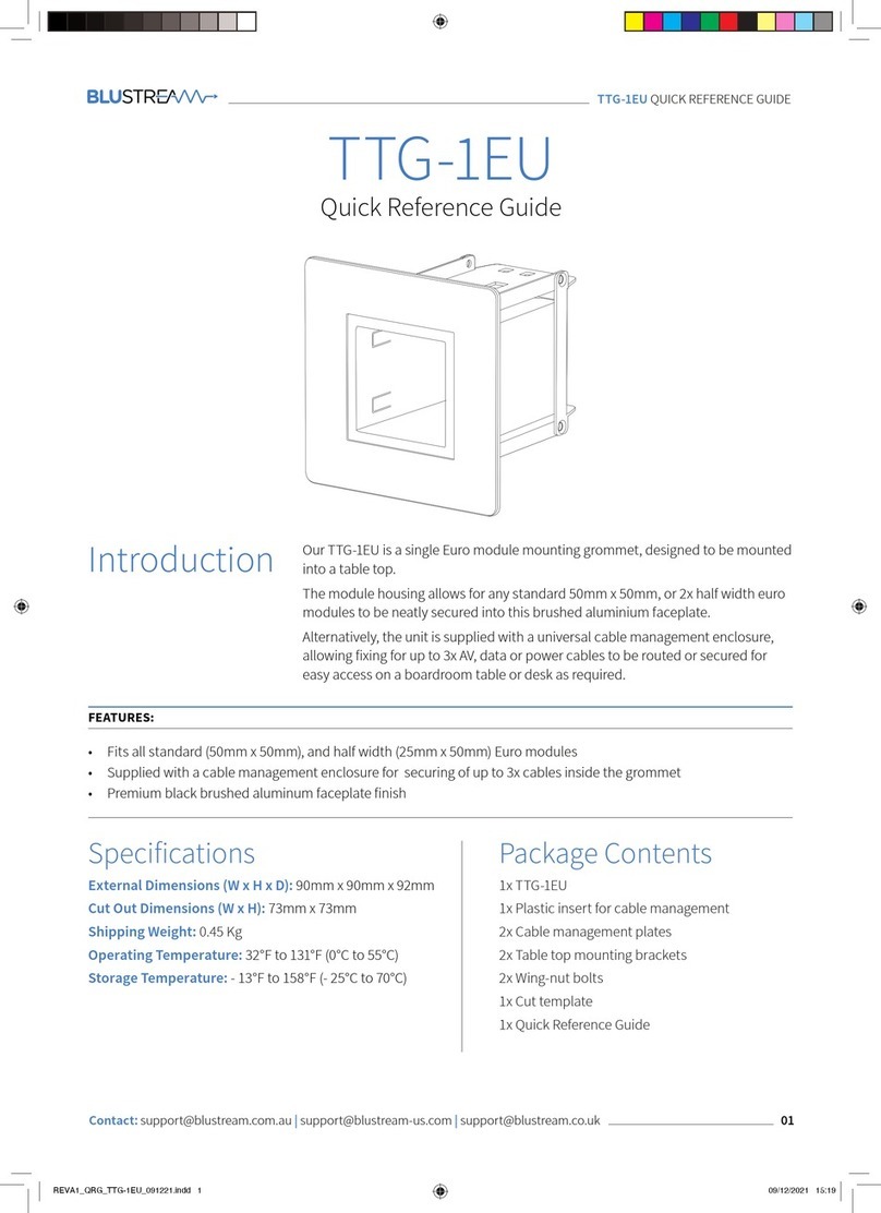 Bluestream TTG-1EU Quick reference guide