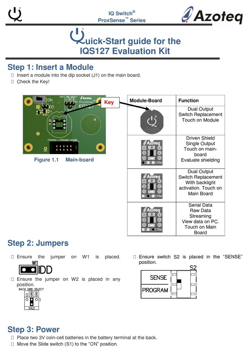 Azoteq IQ Switch - ProxSense Series User manual Azoteq IQ Switch - ProxSense Series User manual