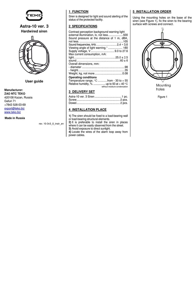 teko Astra-10 ver.3 user guide teko Astra-10 ver.3 user guide