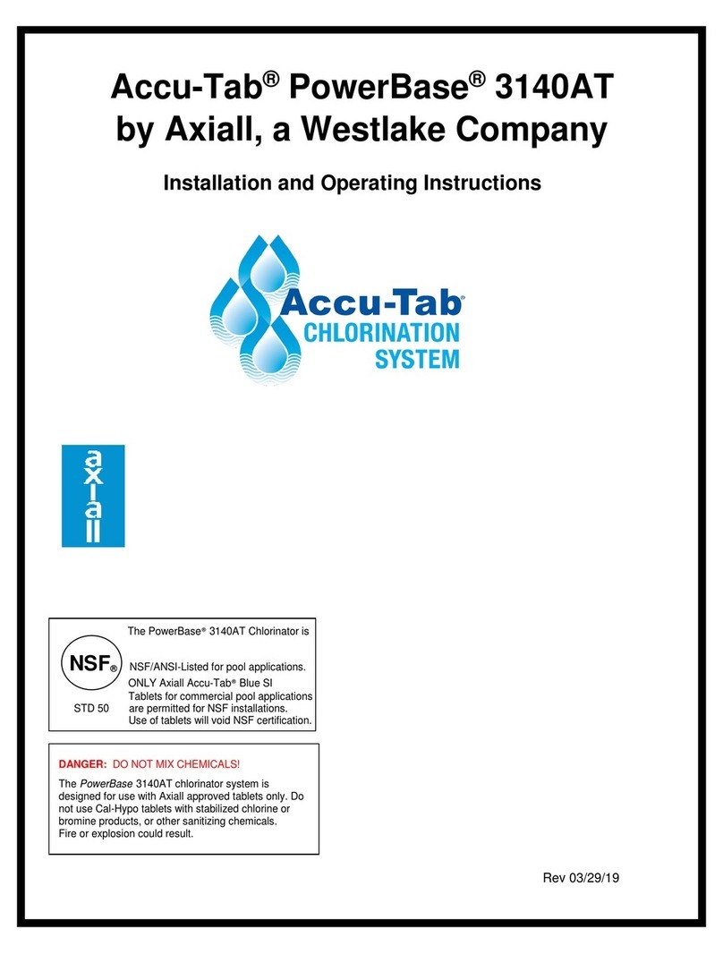 Westlake Axiall Accu-Tab PowerBase 3140AT Installation and operating instructions