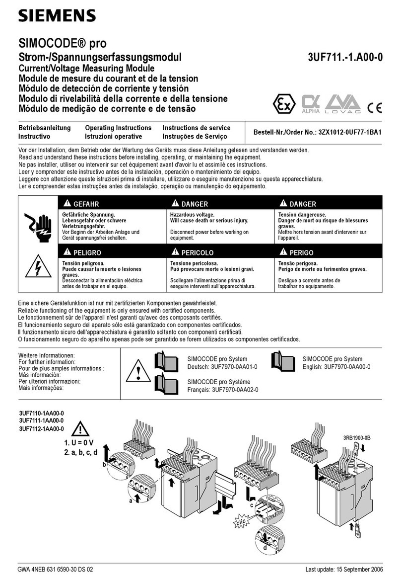 Siemens SIMOCODE pro User manual