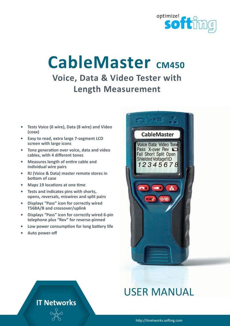 Softing IT Networks CableMaster CM450 user manual