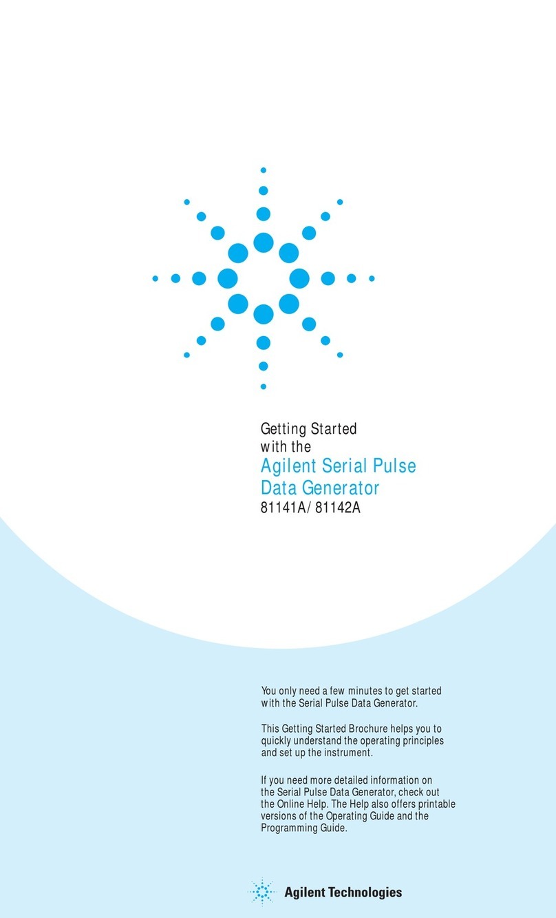 Agilent Technologies 81141A Series User manual