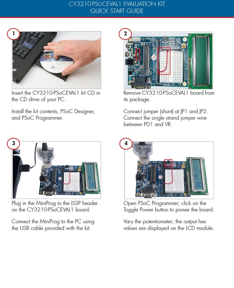 Cypress CY3210-PSOCEVAL1 quick start guide