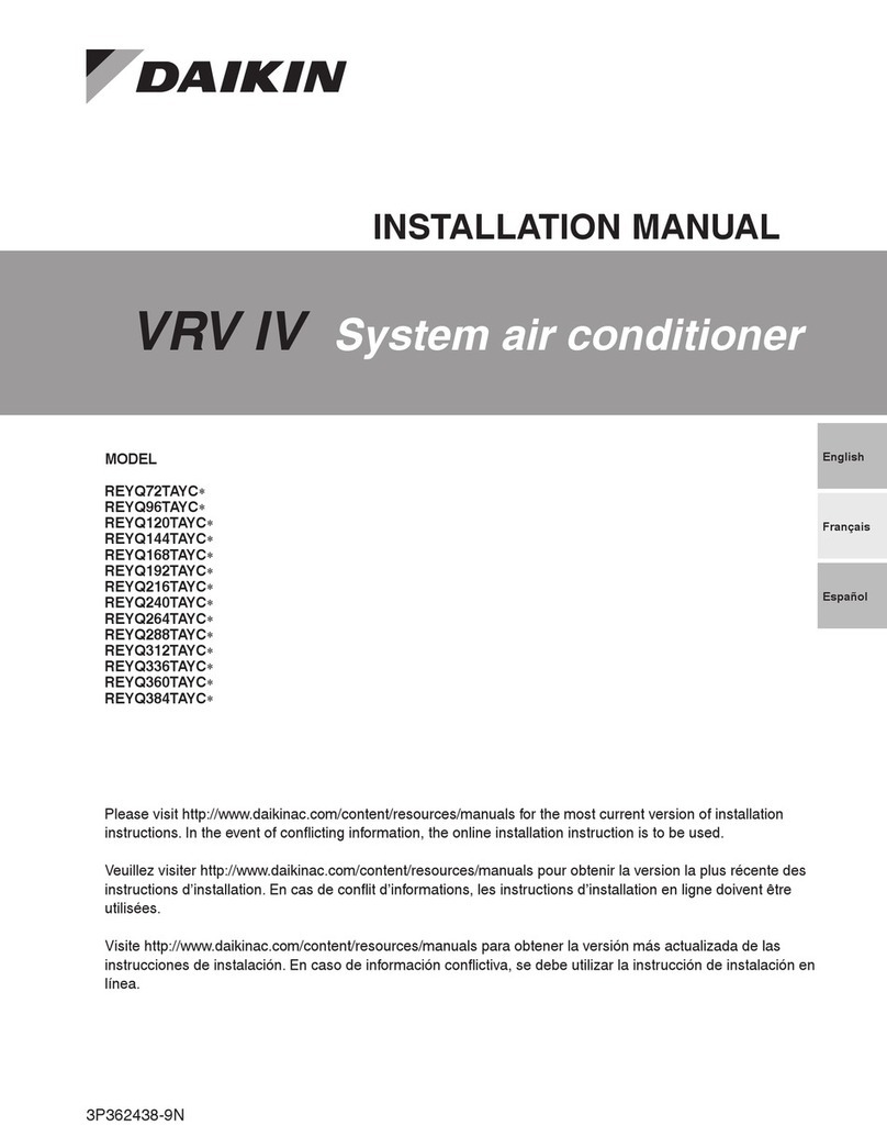Daikin REYQ72TAYC Series User manual