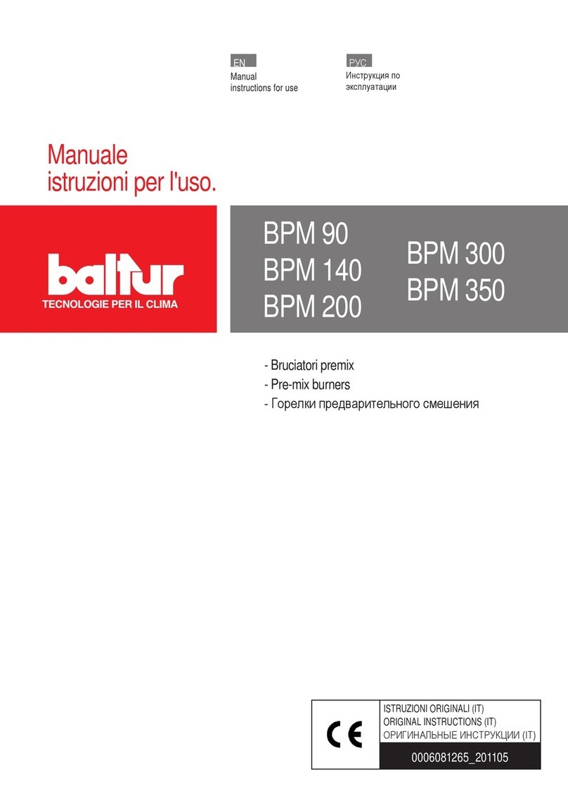 baltur BPM 90 User manual