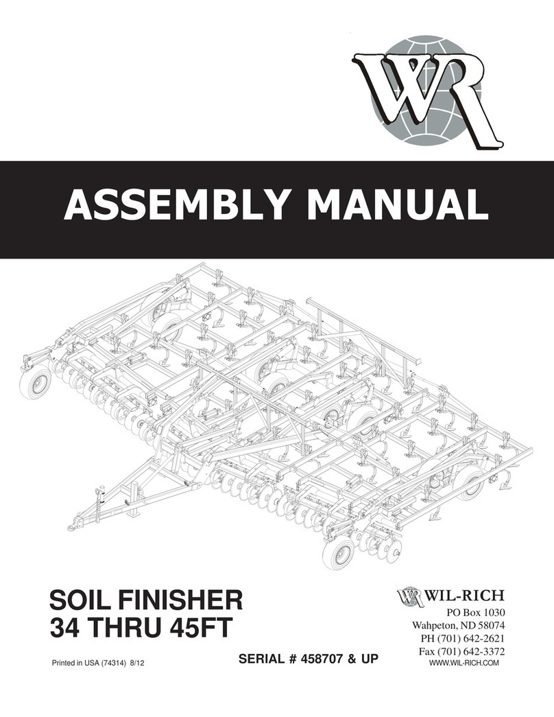 WIL-RICH SOIL FINISHER 34FT User manual
