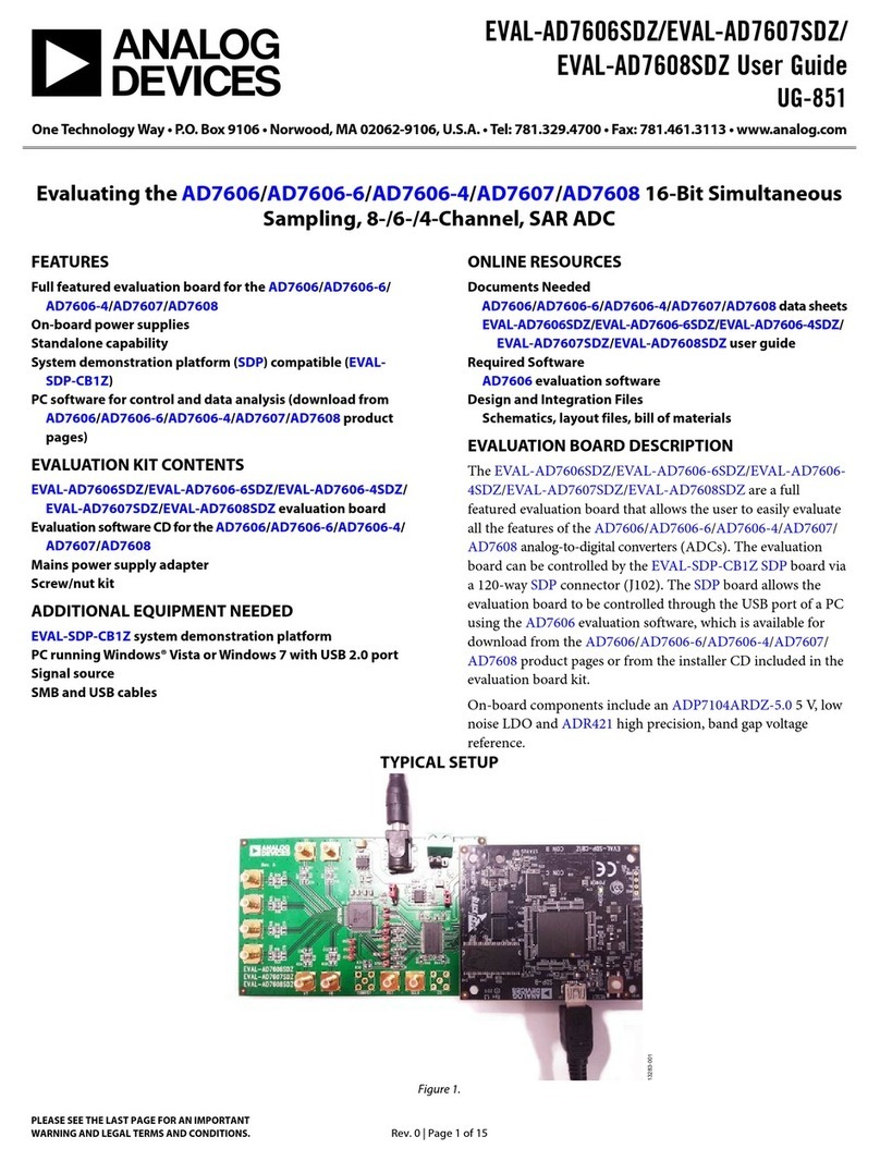 Analog Devices EVAL-AD7606SDZ User manual