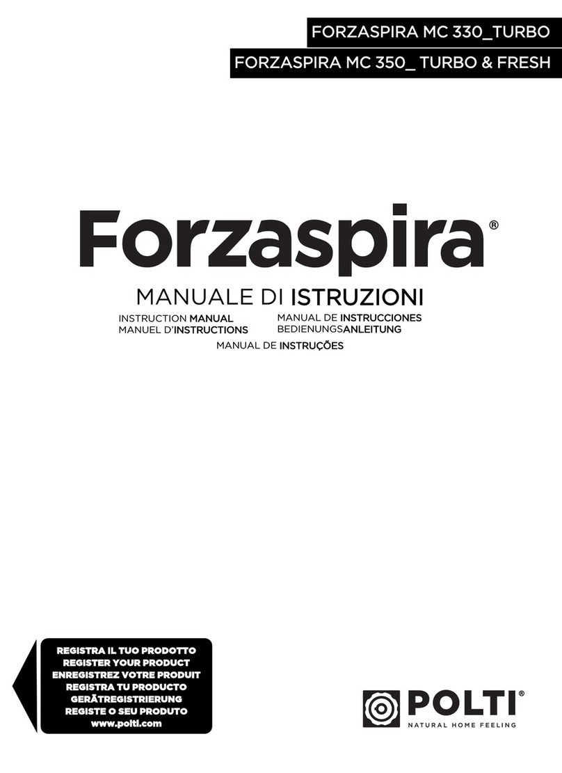 POLTI FORZASPIRA MC 330-TURBO instruction manual