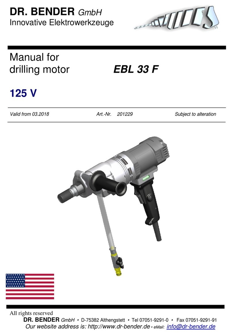 DR. BENDER EBL 33 F User manual