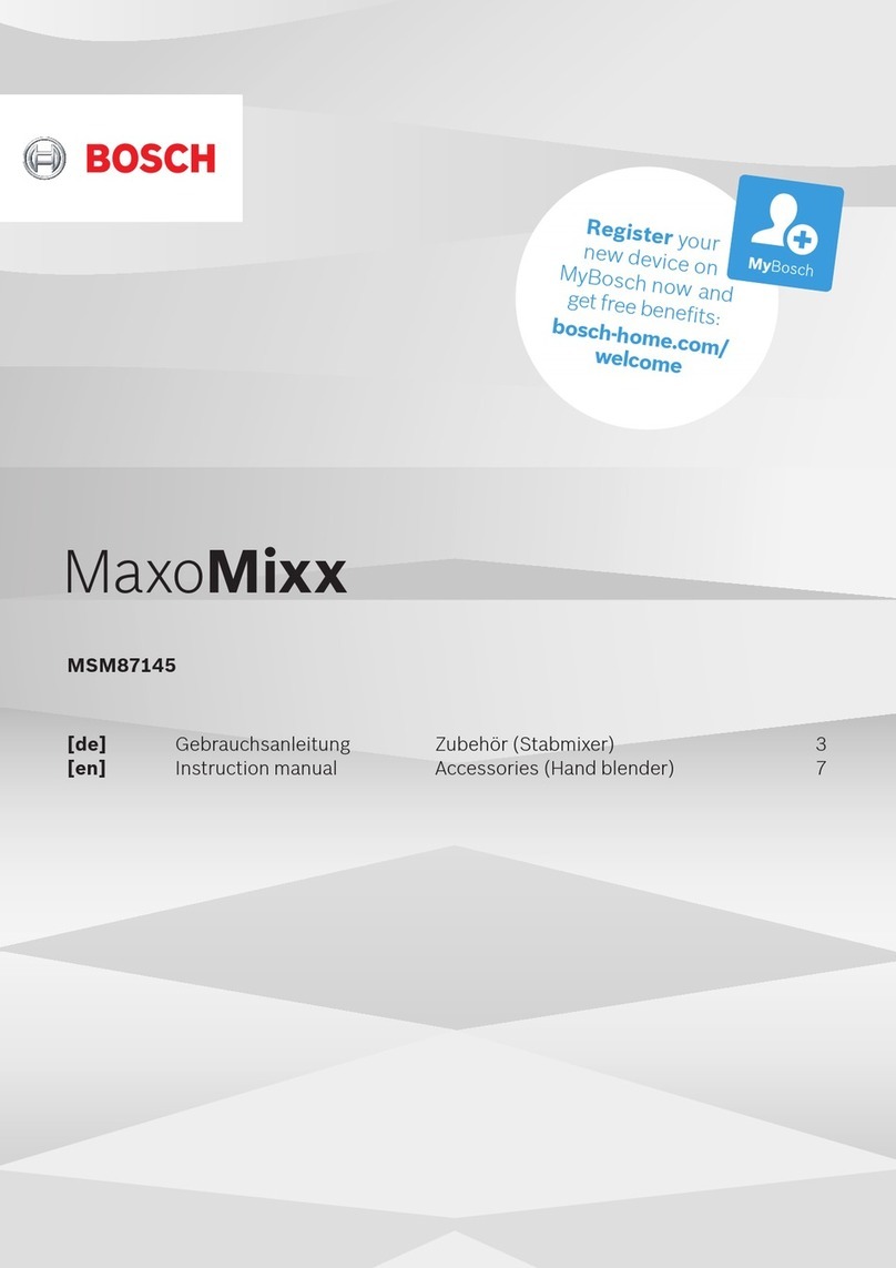 Bosch MaxoMixx MSM87145 User manual