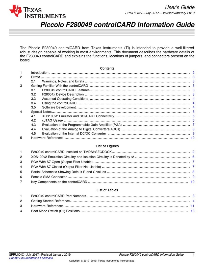 Texas Instruments Piccolo F280049 User manual