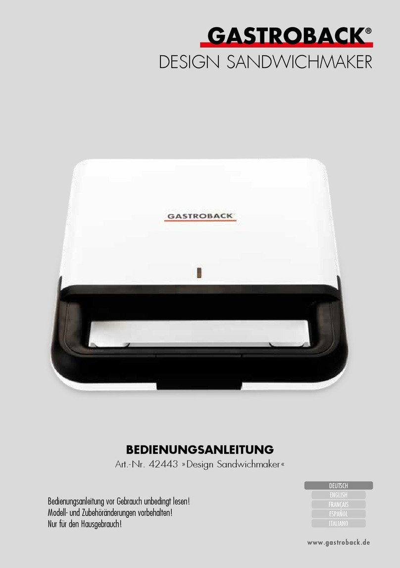 Gastroback 42443 User manual