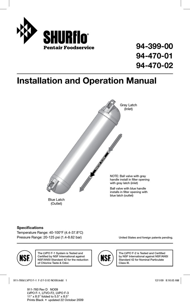 SHURflo LVPO F-1 Installation and operation manual
